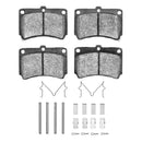 DFC 90-02 Ford Escort Front 5000 Advanced Semi Metallic Brake Pads and Hardware Kit