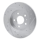 R1 00-09 Audi A4 Front & Rear Drilled & Slotted Silver Brake Rotor Set