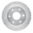 R1 99-07 Chevrolet Silverado 1500 HD Front & Rear Drilled & Slotted Silver Brake Rotor Set