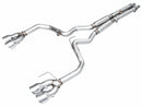 AWE 2024 Ford Mustang Dark Horse S650 RWD Track Edition Catback Exhaust w/ Quad Chrome Silver Tips