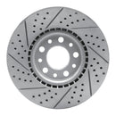 R1 13-23 Chrysler 200 Front Right Drilled & Slotted Geo-Carbon Rotor