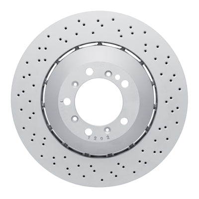 DFC 16-23 Porsche Cayman Right Front Drilled Hi-Carbon Alloy Geomet Coated Rotor