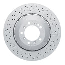 DFC 16-23 Porsche Cayman Right Front Drilled Hi-Carbon Alloy Geomet Coated Rotor