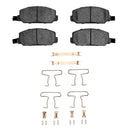 DFC 76-82 Honda Accord Sedan Front 5000 Advanced Semi Metallic Brake Pads and Hardware Kit