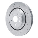 R1 20-25 Lexus RX350h Front Left Drilled & Slotted Silver Brake Rotor