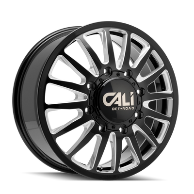Cali Off-Road 9110D Summit Dually 22x8.25 / 8x200 BP / -192mm Offset / 142mm Hub Gls Blk Mill Wheel
