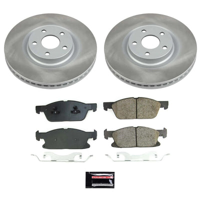 Power Stop 15-20 Ford Edge Front and Rear Semi-Coated Rotor Kit