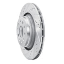 R1 17-24 Maserati Levante Rear Drill & Slot Silver Rotors