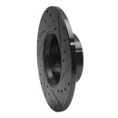 R1 73-85 Mercedes-Benz 230 Front Left Drilled & Slotted Black Brake Rotor
