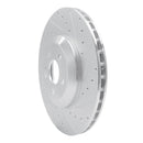 R1 17-23 Mercedes-Benz E43 AMG Rear Right Drilled & Slotted Silver Brake Rotor