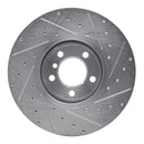 R1 12-21 BMW 228I Front Left Drilled & Slotted Silver Brake Rotor