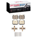 DFC 16-25 BMW 540i Front Drill/Slot Geoperformance Rotors Euro 5000 Ceramic Brake Pads w/Hardware