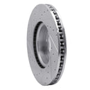 R1 18-20 Land Rover Range Rover Sport Front Right Drilled & Slotted Silver Brake Rotor