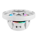 DS18 Marine 8in 2-Way 175 Watts RMS 4 ohm Digital LED Lights Bullet Tweeter Covers Included White