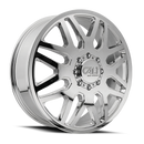 Cali Off-Road 9115D Invader Dually 22x8.25 / 8x200 BP / 115mm Offset / 142mm Hub Chrome Wheel