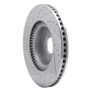 R1 18-20 Genesis G80 Front Right Drilled & Slotted Silver Brake Rotor