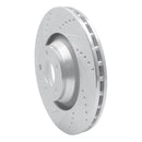 R1 05-11 Audi A6 Quattro Front Left Drilled & Slotted Silver Brake Rotor