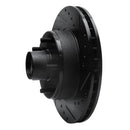 R1 78-90 Buick LeSabre Front Right Drilled & Slotted Black Brake Rotor