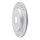 R1 16-22 Lexus Rx350 Rear Left Drilled & Slotted Geo-Carbon Rotor