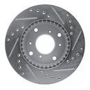 R1 98-02 Acura CL Front Drilled & Slotted Silver Brake Rotor Set