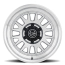 ICON Anza 17x8.5 / 5x5 / -6mm / 4.5in BS Silver Machined Wheel