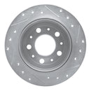 R1 88-94 Volvo 780 Rear Left Drilled & Slotted Silver Brake Rotor
