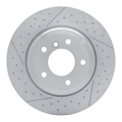 DFC 13-13 BMW 135IS Rear Brake Rotor - Dimpled and Slotted