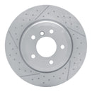 DFC 13-13 BMW 135IS Rear Brake Rotor - Dimpled and Slotted