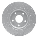 R1 12-20 Chrysler Town & Country Rear Right Drilled & Slotted Geo-Carbon Rotor