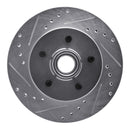 R1 88-94 Chevrolet C1500 Front Drilled & Slotted Silver Brake Rotor Set