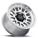 ICON Anza 17x8.5 / 5x5 / -6mm / 4.5in BS Silver Machined Wheel
