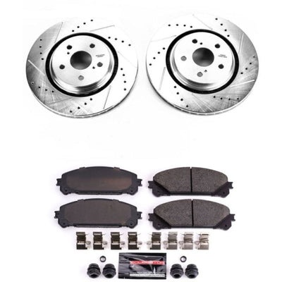 Power Stop 16-18 Lexus RX350 Front Z23 Evolution Sport Brake Kit w/Calipers