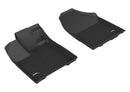3D MAXpider 2017-2020 Honda Ridgeline Kagu 1st & 2nd & 3rd Row Floormats - Black