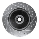 R1 77-78 Buick Riviera Front Left Drilled & Slotted Silver Brake Rotor