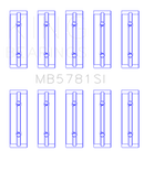 King Engine Bearings Nissan Mr18DE/Mr20DE Renault M4R 700/01/04 (Size +0.50mm) Main Bearing Set