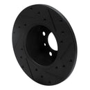 R1 77-83 BMW 320I (USA/Canada) Front Left Drilled & Slotted Black Brake Rotor