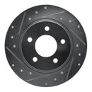 R1 07-13 Mazda 3 Front & Rear Drilled & Slotted Silver Brake Rotor Set