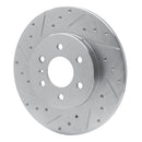 R1 06-09 Buick TERRAZA Rear Left Drilled & Slotted Silver Brake Rotor