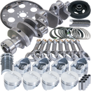 Eagle Chevrolet 350 Balanced 1Pc Rear Seal Rotating Assembly Kit .040 Bore Dome 153 Tooth Flex Plate
