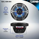 DS18 97-06 Jeep TJ Soundbar w/ 1 TJ-SBAR/BK/2 NXL-6M/BK/1 LC-RGB/1 AMPKIT4/1 NXL-X600.4D/2 PRO-TW3L
