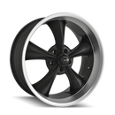 Ridler 695 18x9.5 / 5x120.65 BP / 6mm Offset / 83.82mm Hub Matte Black Machined Wheel