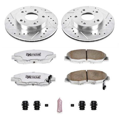 Power Stop 06-11 Honda Civic Front & Rear Z26 Street Warrior Brake Kit