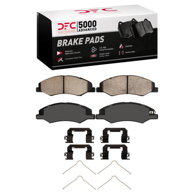 DFC 18-25 Honda Odyssey Front Drilled & Slotted Geoperformance Rotors 5000 Advanced Pads w/Hardware