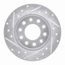 R1 13-16 Dodge Dart Front & Rear Drilled & Slotted Silver Brake Rotor Set