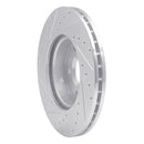 R1 96-00 Volkswagen EuroVan Front Right Drilled & Slotted Silver Brake Rotor