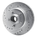 R1 90-02 Chevrolet ASTRO Front Left Drilled & Slotted Silver Brake Rotor