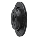 R1 95-02 BMW Z3 Left Rear Drilled & Slotted Black Brake Rotor