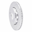 R1 90-92 Mercedes-Benz 300E Front Left Drilled & Slotted Silver Brake Rotor