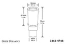 Diode Dynamics 7443 LED Bulb HP48 LED - Amber (Single)