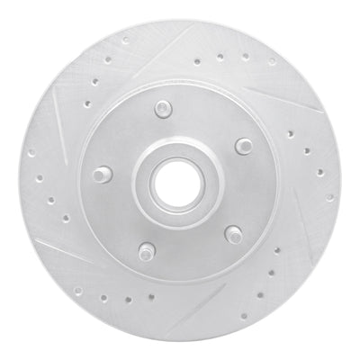R1 73-73 Ford Country Squire Front Left Drilled & Slotted Silver Brake Rotor